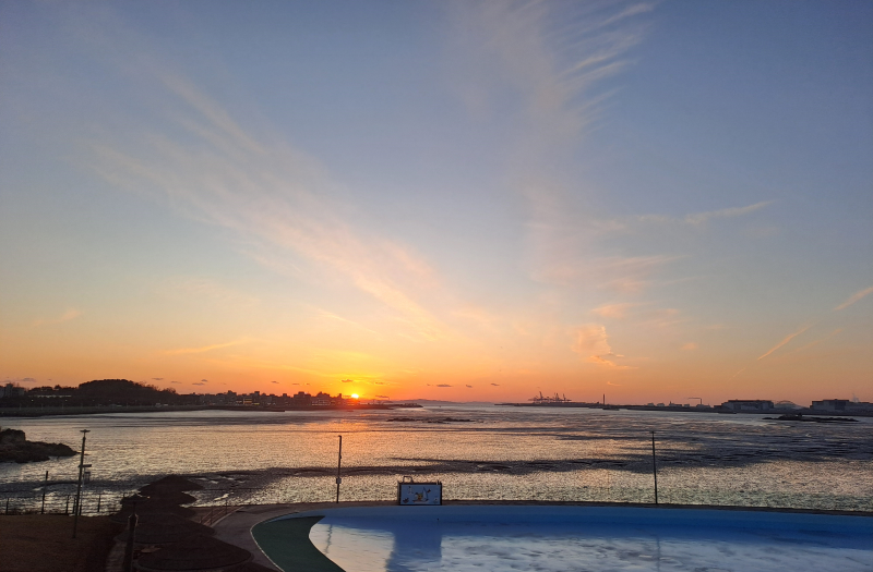 sunset near my living place